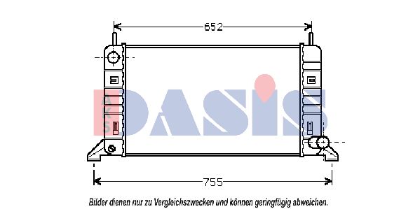 AKS DASIS Радиатор, охлаждение двигателя 090032N